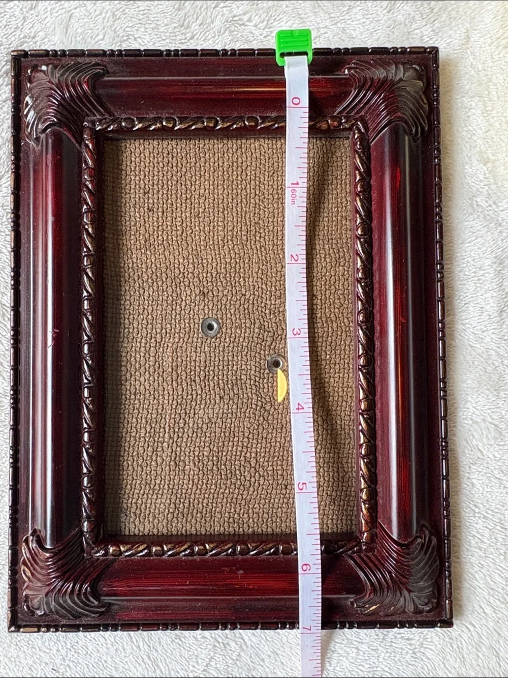 Vintage Mixed Wood and Metallic Picture Frame Set - Brown, Gold, Cream